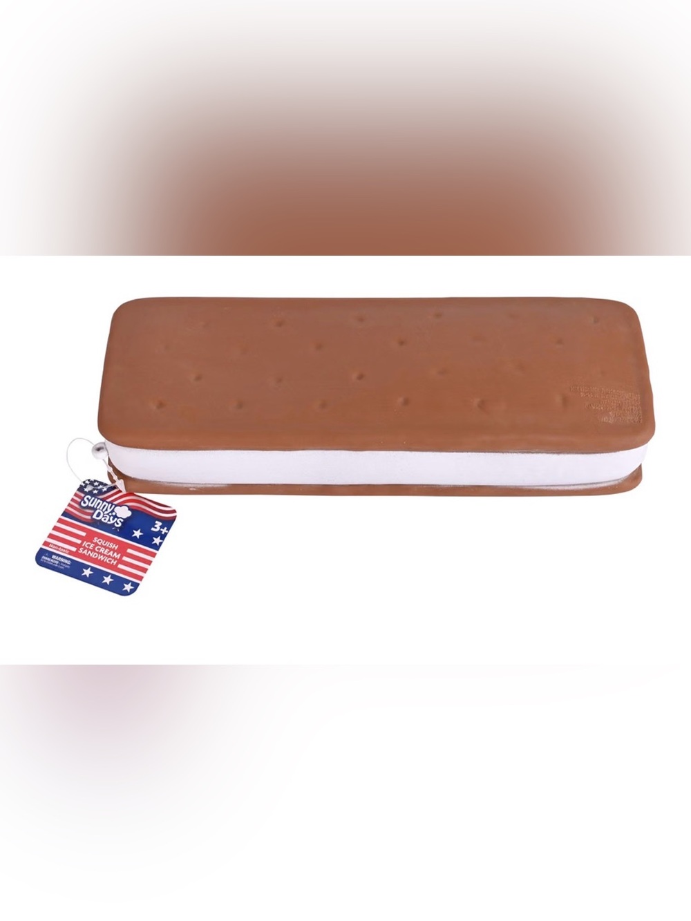 Sunny Days Ice Cream Sandwich
Foam Squeeze Ball Stretchable
Brown/White 10+"